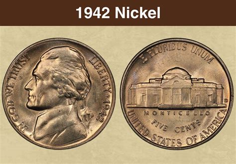 1942 nickel d value|1942 s nickel value today.